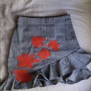 Misguided Ruffled flower skirt